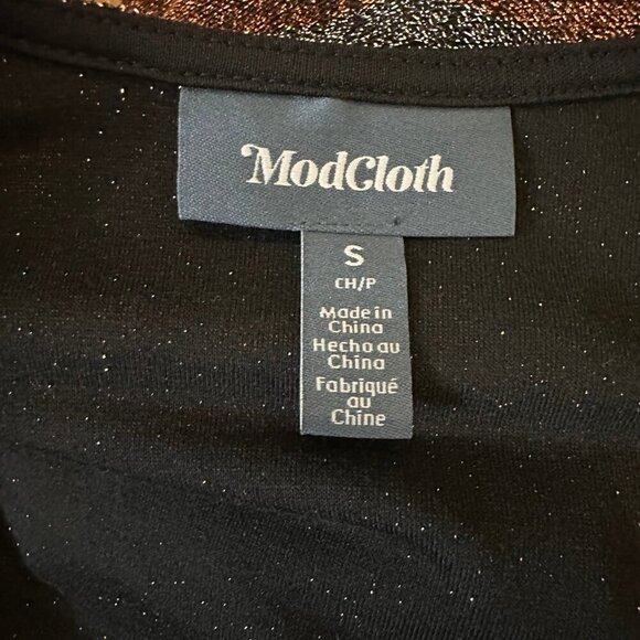 NWT ModCloth Primetime Shine Wrap Dress S - Picture 6 of 7